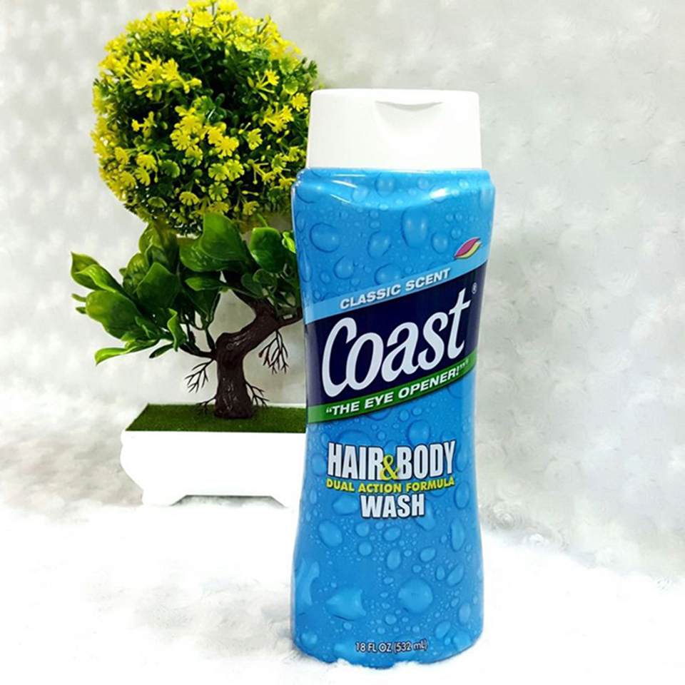Sữa tắm gội cho Nam Coast Hair & Body Wash Classic Scent